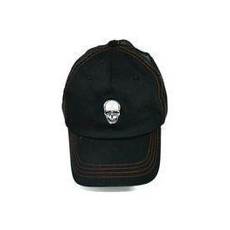 Black Cap Snapback Skull